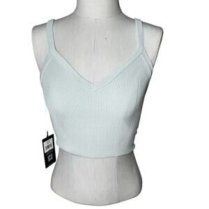 CUTS ribbed coreflex cami triangle tank shoreline women's size small NWT